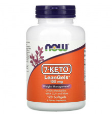 NOW Foods, 7-Keto, LeanGels, 100 мг, 60 мягких желатиновых капсул