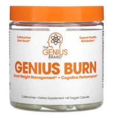 Genius Burn, Caffeine-Free, 60 Veggie Capsules