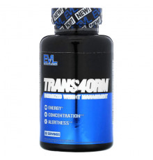 EVLution Nutrition, Trans4orm, энергичная коррекция веса, 60 растительных капсул