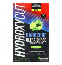 Hydroxycut, Hardcore Ultra Shred, напиток в стиках, мохито с лаймом, 20 стиков по 5 г (0,18 унции)