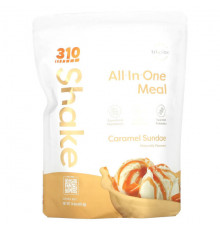 310 Nutrition, All-In-One Meal Shake, мороженое с карамелью, 407,4 г (14,4 унции)