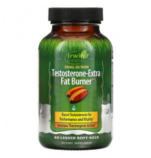 Irwin Naturals, Testosterone-Extra Fat Burner, 60 мягких таблеток