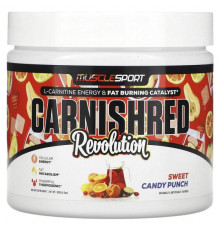 MuscleSport, Carnishred Revolution, сладкий конфетный пунш, 120 г (4,3 унции)