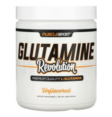 MuscleSport, Glutamine Revolution, без добавок, 300 г (10,6 унции)