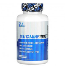 EVLution Nutrition, Глутамин 1000, 60 растительных капсул