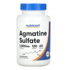 Agmatine Sulfate, 1,000 mg, 120 Capsules (500 mg per Capsule)