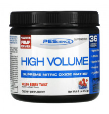 High Volume, Pump Powder, Caffeine Free, Raspberry Lemonade, 9.5 oz (270 g)