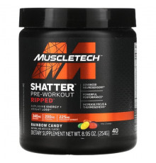 Shatter Pre-Workout, Ripped, Rainbow Candy, 8.95 oz (254 g)