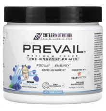 Cutler Nutrition, Prevail Pre-Workout Primer, Sour Blue Straws, 302 г (10,7 унции)