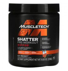 Shatter Pre-Workout Ripped, Icy Rocket, 8.83 oz (250 g)