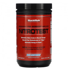 MuscleMeds, Nitrotest, андрогенный усилитель перед тренировкой, голубая малина, 474 г (16,72 унции)