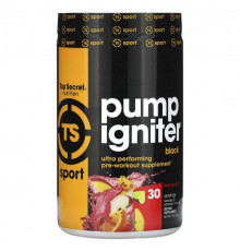 Sport, Pump Igniter, Black, Ultra Performing Pre-Workout, Fruit Punch, 15.8 oz (450 g)