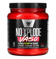 BSN, No-Xplode VASO, Ultimate Pump перед тренировкой, Cherry Bomb, 504 г (1,11 фунта)