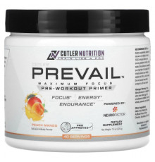 Cutler Nutrition, Prevail предтренировочный праймер, персик и манго, 224 г (7,9 унции)