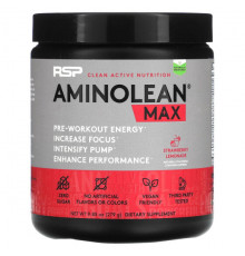 RSP Nutrition, AminoLean Max, добавка для повышения уровня энергии перед тренировкой, ананас, 290 г (10,21 унции)