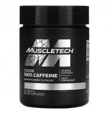 MuscleTech, Platinum 100%, кофеин, 220 мг, 125 таблеток