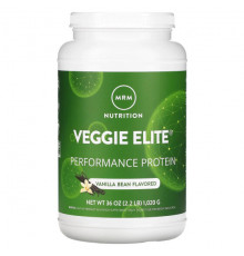 MRM Nutrition, Veggie Elite, Performance Protein, вегетарианский протеин для повышения продуктивности, стручки ванили, 1020 г (2,2 фунта)