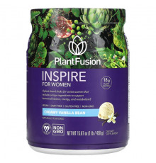 PlantFusion, Inspire for Women, сливочная ваниль, 450 г (1 фунт)