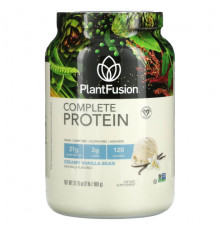 PlantFusion, Complete Protein, сливочная ваниль, 900 г (2 фунта)