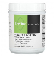 DaVinci Laboratories of Vermont, Vegan Protein, сливочный шоколад, 447 г (15,77 унции)