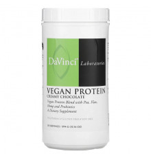 DaVinci Laboratories of Vermont, Vegan Protein, сливочный шоколад, 447 г (15,77 унции)