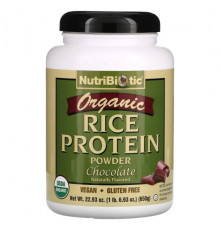 NutriBiotic, Сырой органический рисовый белок, 600 г