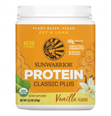 Sunwarrior, Protein Classic Plus, протеин на растительной основе, натуральный, 750 г (1,65 фунта)