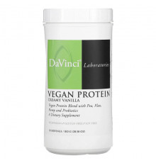 DaVinci Laboratories of Vermont, Vegan Protein, сливочный шоколад, 447 г (15,77 унции)