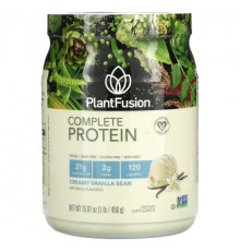 PlantFusion, Complete Protein, сливочные стручки ванили, 450 г (15,87 унции)