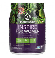 PlantFusion, Inspire for Women, сливочная ваниль, 450 г (1 фунт)