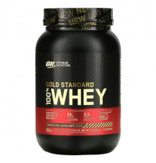 Optimum Nutrition, Gold Standard, 100 % Whey, банан с клубникой, 907 г (2 фунта)