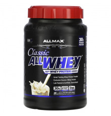 ALLMAX, AllWhey Classic, 100% сывороточный протеин, французская ваниль, 2 фунта (907 г)