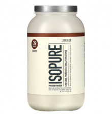 Isopure, Изолят сывороточного белка со вкусом натурального шоколада, 3 фунта (1361 г)