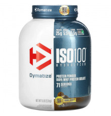 Dymatize, ISO100, гидролизованный, 100% изолят сывороточного протеина, фруктовые шарики, 1,4 кг (3 фунта)