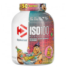 Dymatize, ISO100, гидролизованный, 100% изолят сывороточного протеина, фруктовые шарики, 1,4 кг (3 фунта)