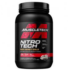 MuscleTech, Performance Series, Nitro Tech, 100% Whey Gold (100% сыворотка), двойной шоколад, 1,02 кг (2,24 фунта)