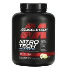 MuscleTech, серия Performance, Nitro Tech, основной источник сывороточных пептидов и изолята, вкус молочного шоколада, 998 г (2,20 фунта)