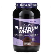 EAS, 100% Platinum Whey, шоколадное мороженое, 907 г (2 фунта)