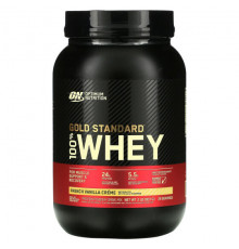 Optimum Nutrition, Gold Standard, 100 % Whey, банан с клубникой, 907 г (2 фунта)