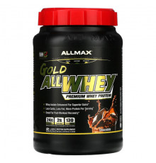 ALLMAX, Gold AllWhey, 100% сывороточный протеин премиального качества, печенье и сливки, 907 г (32 унции)