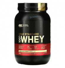 Optimum Nutrition, Gold Standard, 100 % Whey, банан с клубникой, 907 г (2 фунта)