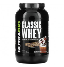 NutraBio, Classic Whey Protein, сливочный ваниль, 907 г (2 фунта)