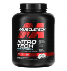 MuscleTech, серия Performance, Nitro Tech, основной источник сывороточных пептидов и изолята, вкус молочного шоколада, 998 г (2,20 фунта)