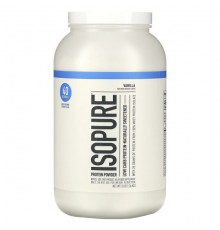 Isopure, Изолят сывороточного белка со вкусом натурального шоколада, 3 фунта (1361 г)