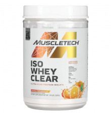 MuscleTech, ISO Whey Clear, Сверхчистый изолят протеина, Orange Dreamsicle, 1,10 фунта (505 г)