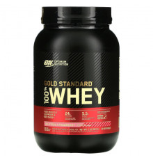 Optimum Nutrition, Gold Standard, 100 % Whey, банан с клубникой, 907 г (2 фунта)