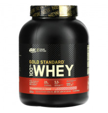 Optimum Nutrition, Gold Standard, 100 % Whey, банан с клубникой, 907 г (2 фунта)