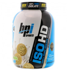 BPI Sports, ISO HD, 100% чистый изолят протеина, со вкусом ванильного печенья, 2170 г (4,8 фунта)