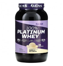 EAS, 100% Platinum Whey, ванильное мороженое, 907 г (2 фунта)