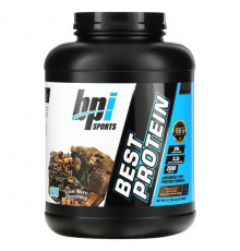 BPI Sports, Лучший протеин, передовая формула 100%-ного протеина, шоколадное брауни, 5,1 фунта (2329 г)